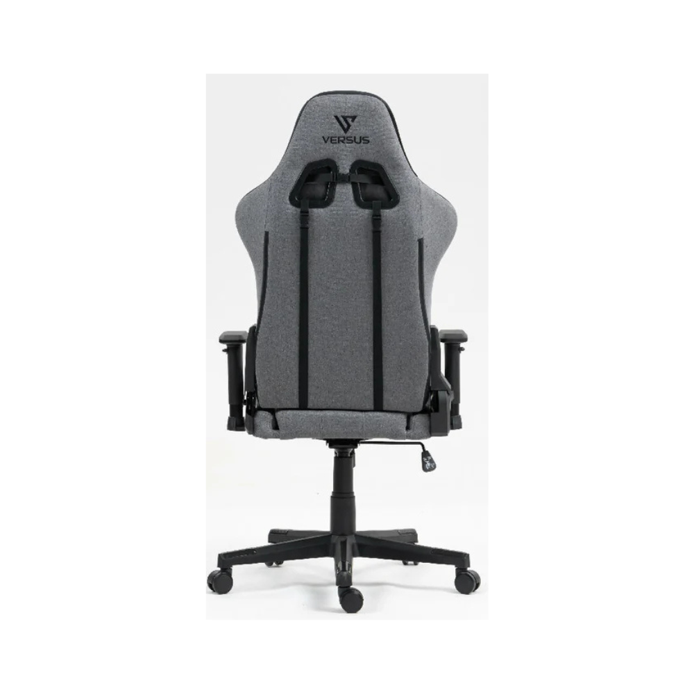 Silla Gamer Versus V10 – Negra/Gris (Tela) | Ergonómica | Reclinable