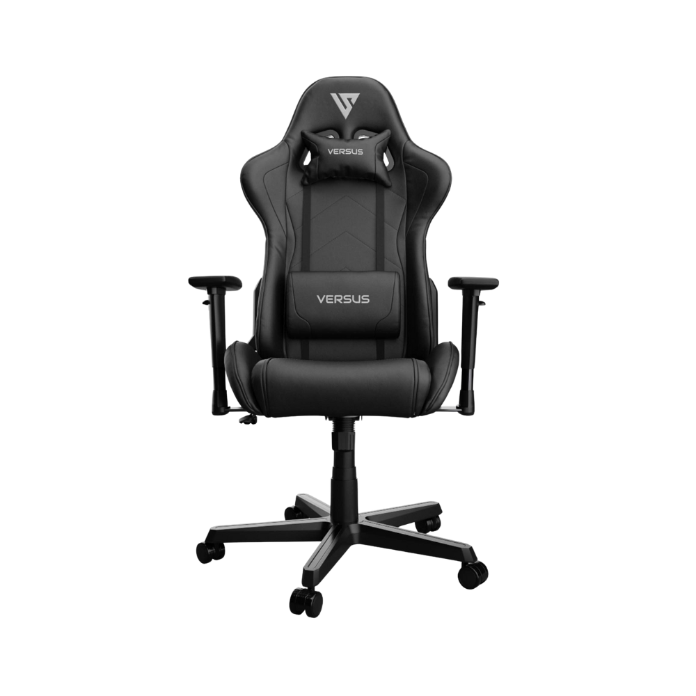 Silla Gamer Versus V10 – Negra/Negra | Ergonómica | Reclinable