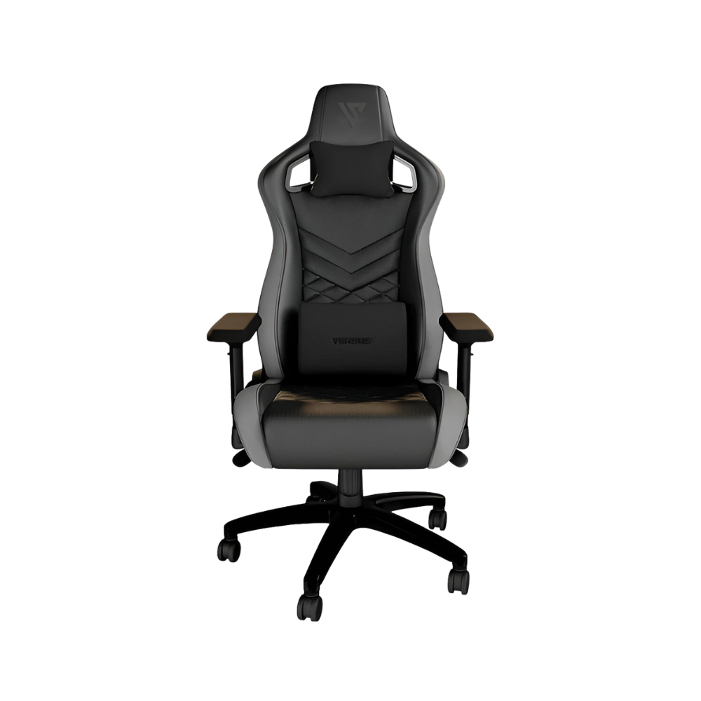 Silla Gamer Versus V30 – Negra/Gris | Ergonómica | Reclinable