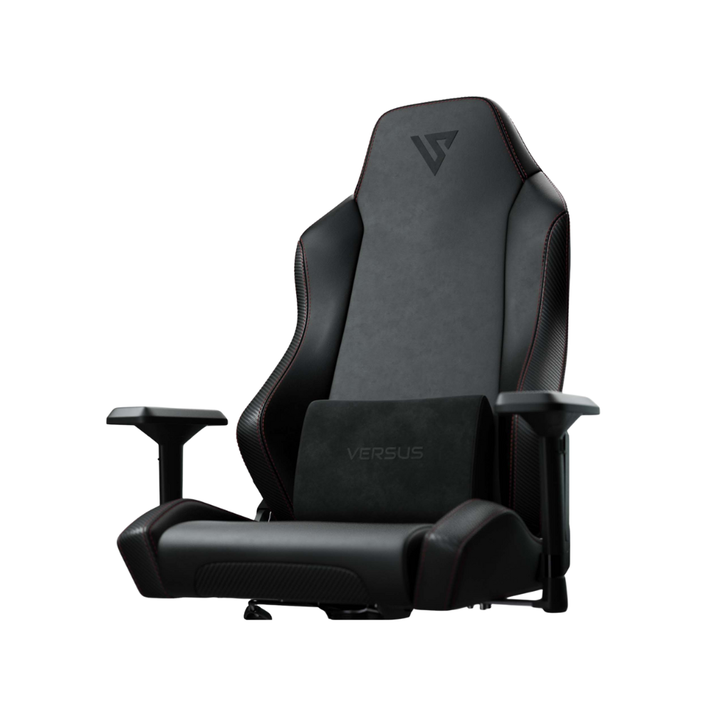 Silla Gamer Versus V40 – Negra/Carbon Fiber | Premium | Ergonómica