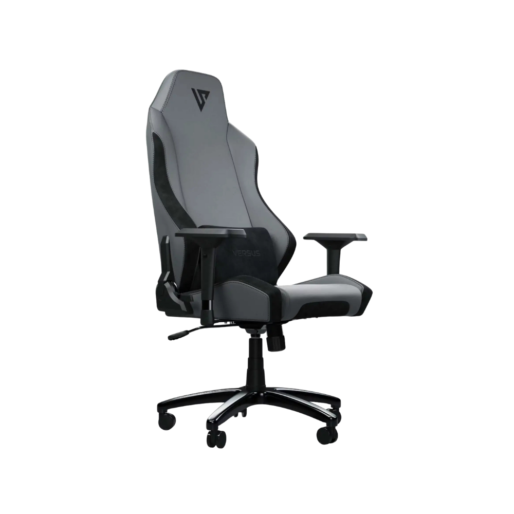 Silla Gamer Versus V40 – Tela Gris/Terciopelo | Ergonómica | Premium Comfort