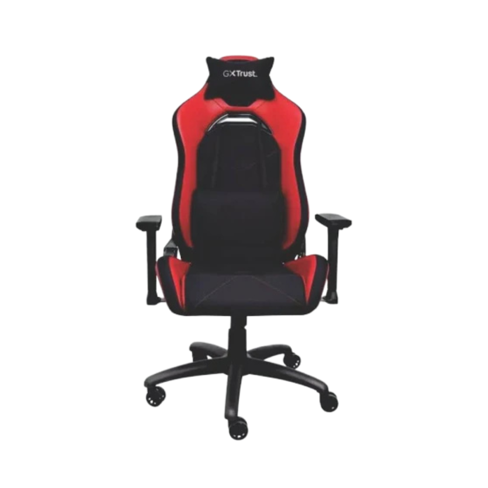 Silla Gamer Trust Ruya | Ergonómica | Reclinable | Negro/Rojo