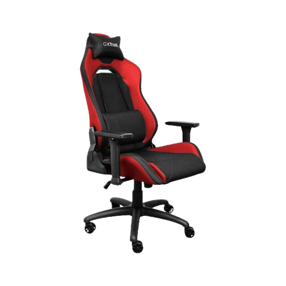 Silla Gamer Trust Ruya | Ergonómica | Reclinable | Negro/Rojo