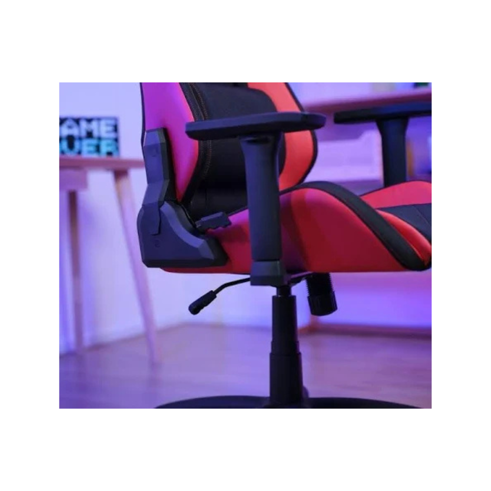 Silla Gamer Trust Ruya | Ergonómica | Reclinable | Negro/Rojo