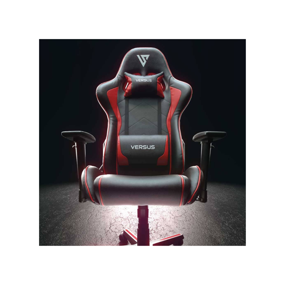 Silla Gamer Versus V10 | Ergonómica | Negro/Rojo
