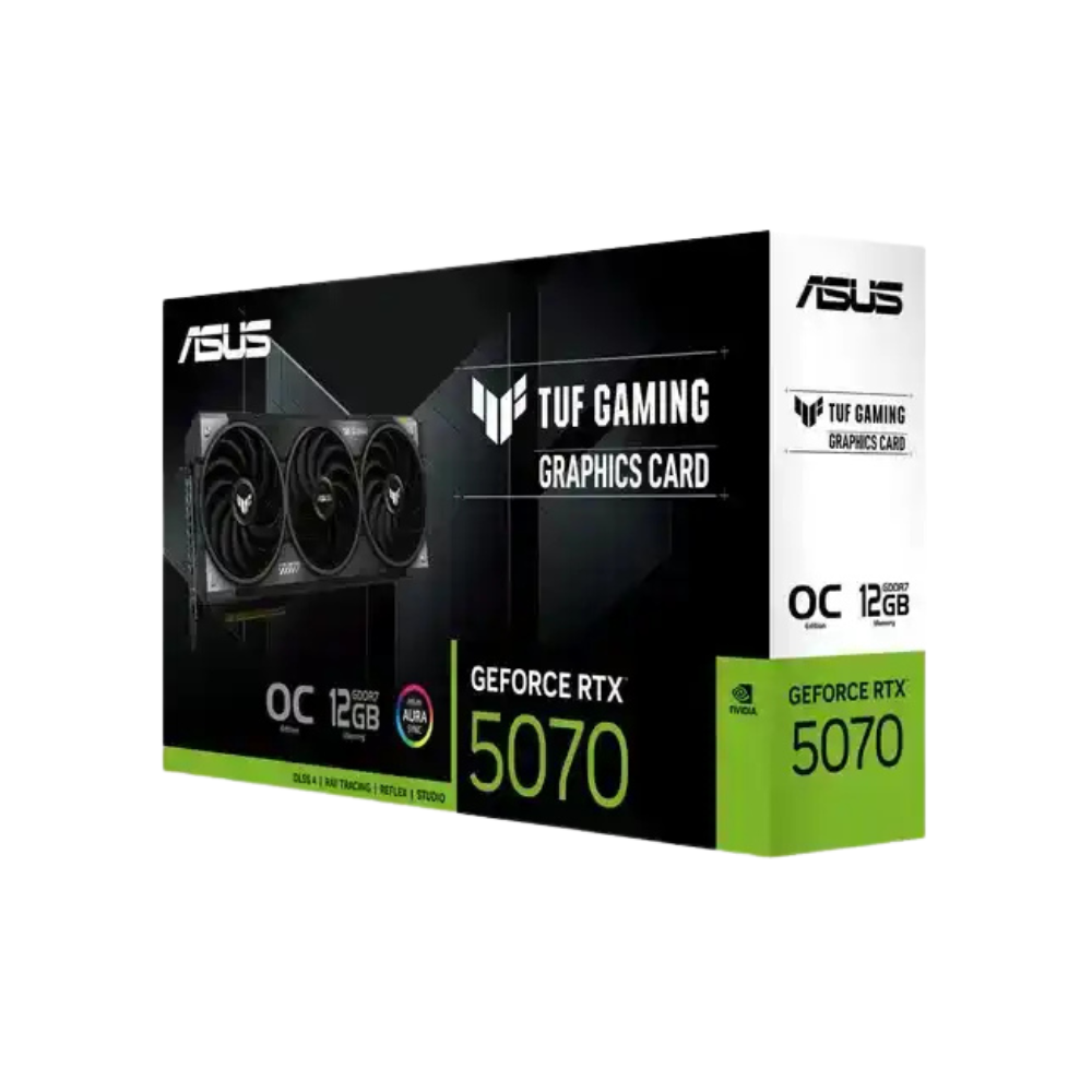 ASUS TUF Gaming GeForce RTX 5070 OC – 12GB GDDR7 | PCIe 5.0 | DLSS 4