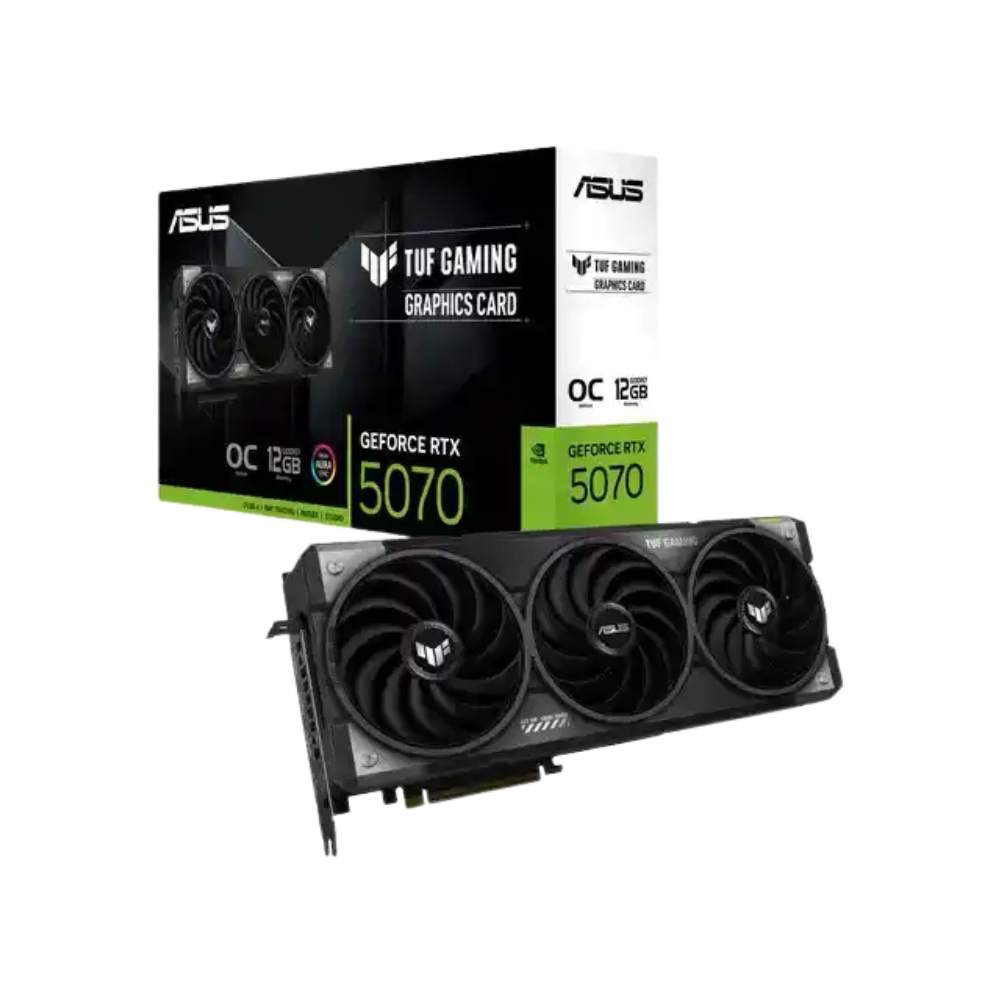 ASUS TUF Gaming GeForce RTX 5070 OC – 12GB GDDR7 | PCIe 5.0 | DLSS 4