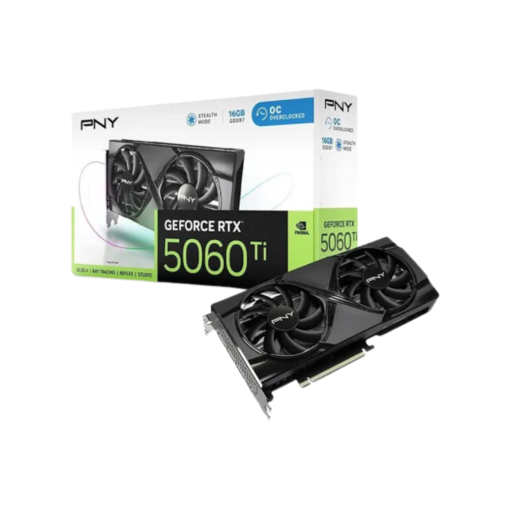 PNY GeForce RTX 5060 Ti OC – 16GB GDDR7 | PCIe 5.0 | DLSS 4