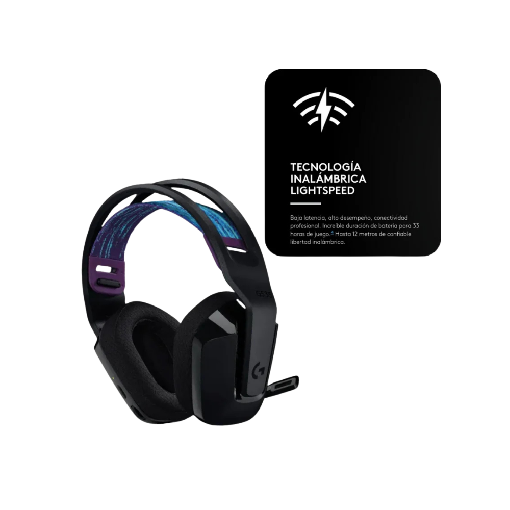 Logitech G535 – Auriculares Inalámbricos LIGHTSPEED | 40 mm | 33 h Batería