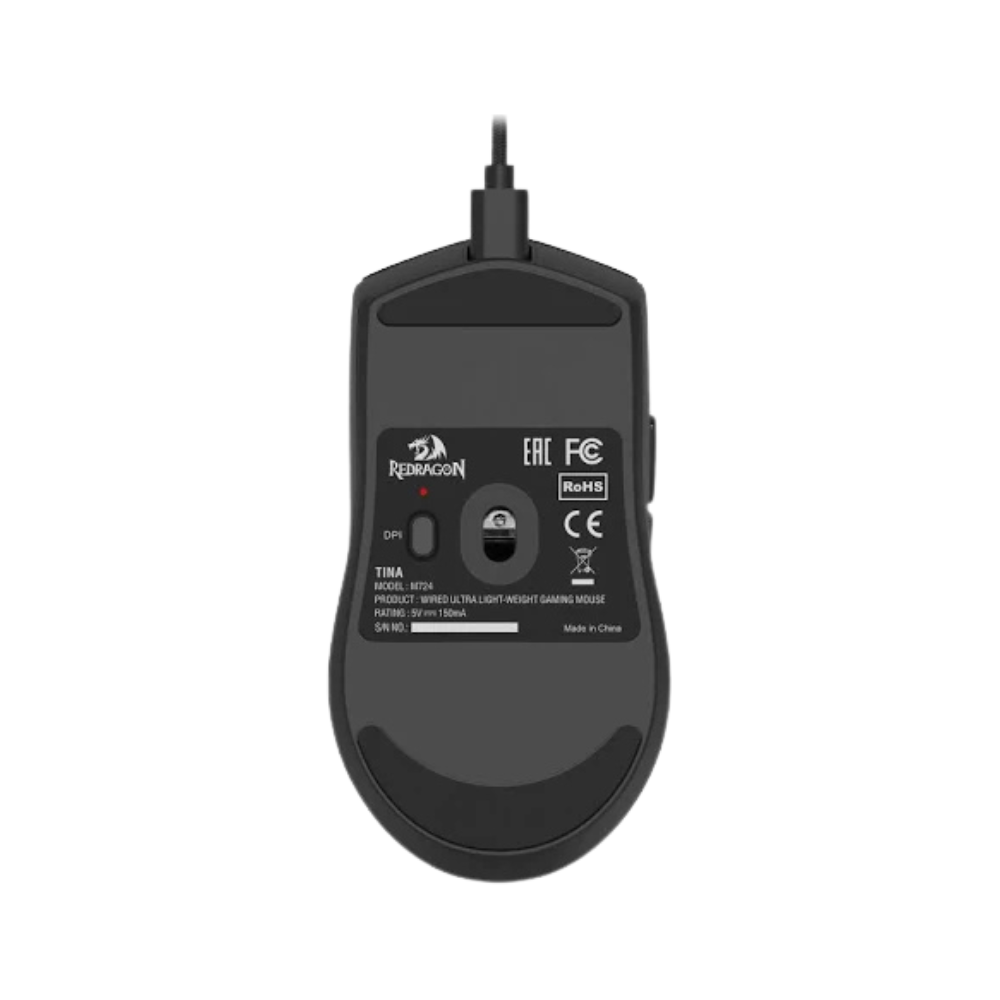 Mouse Gamer Redragon King M724 Alámbrico RGB de Alta Precisión