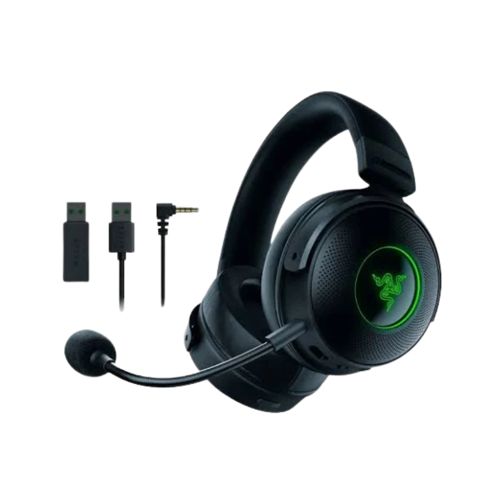 Razer Kraken V3 Pro Wireless – Auriculares Gaming Hypersense | 50 mm | THX Spatial 7.1