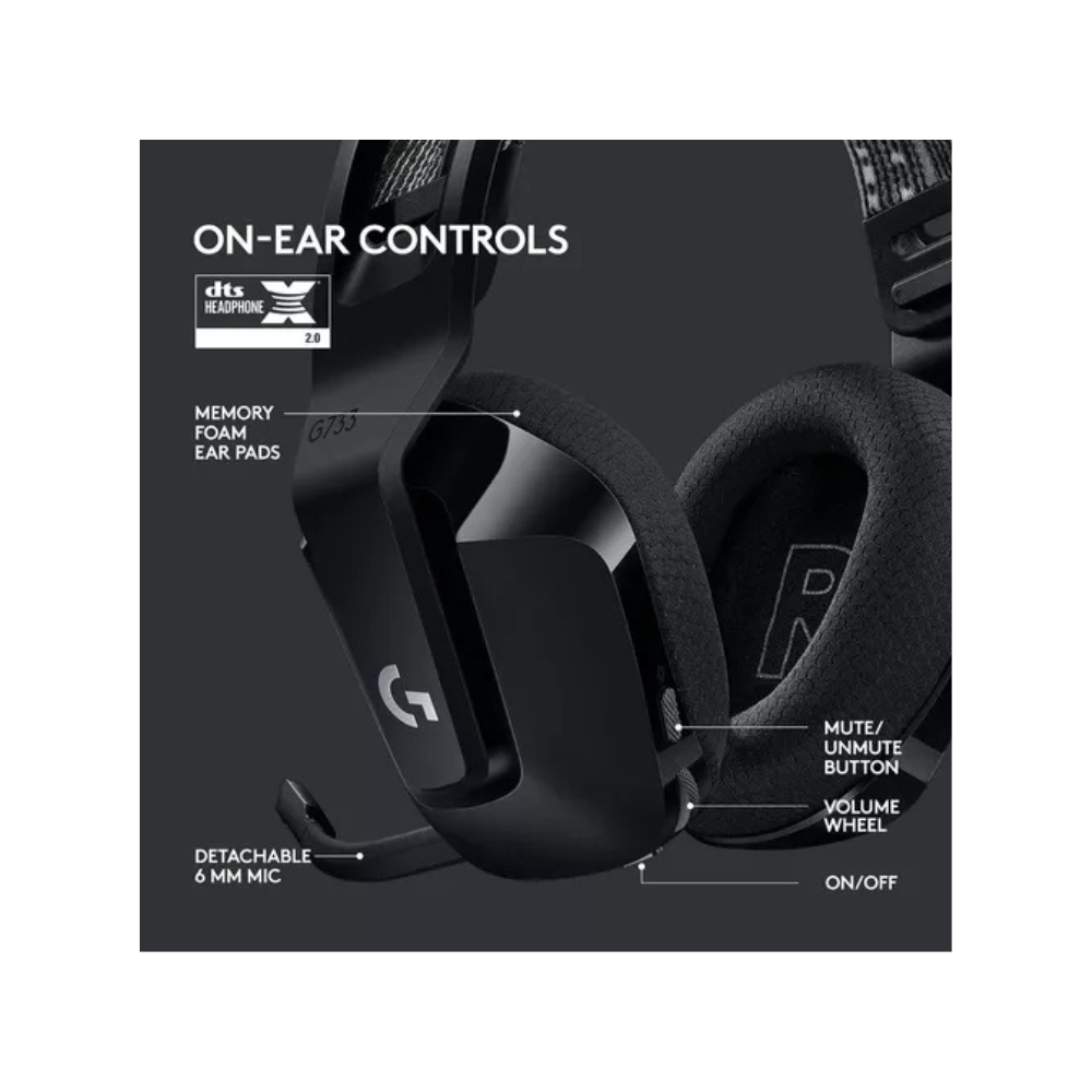 Logitech G733 – Auriculares Inalámbricos | 40 mm PRO-G | RGB Lightsync