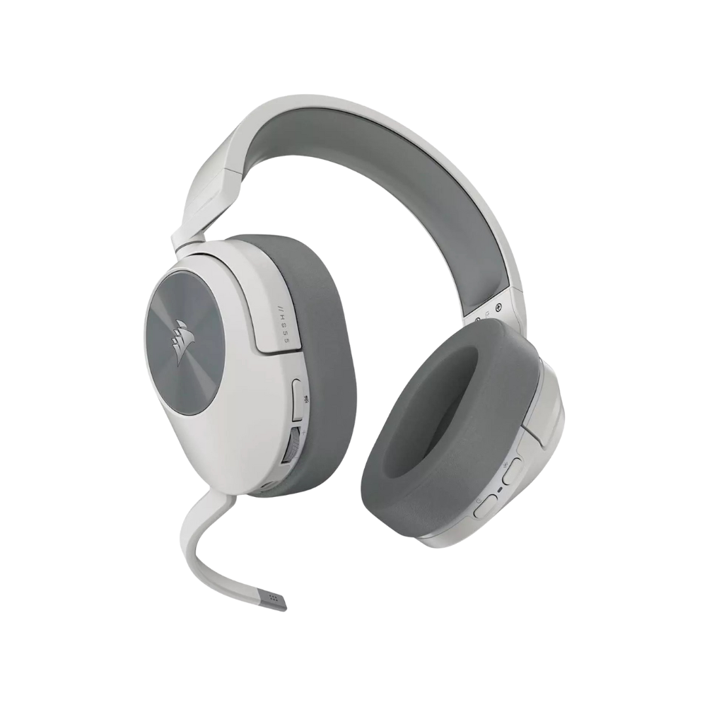 Corsair HS55 – Auriculares Gaming Inalámbricos / 7.1 (Carbon / Blanco)