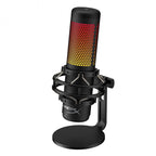 MICRÓFONO HyperX QuadCast S RGB – USB | Iluminación RGB | Antivibración Integrada