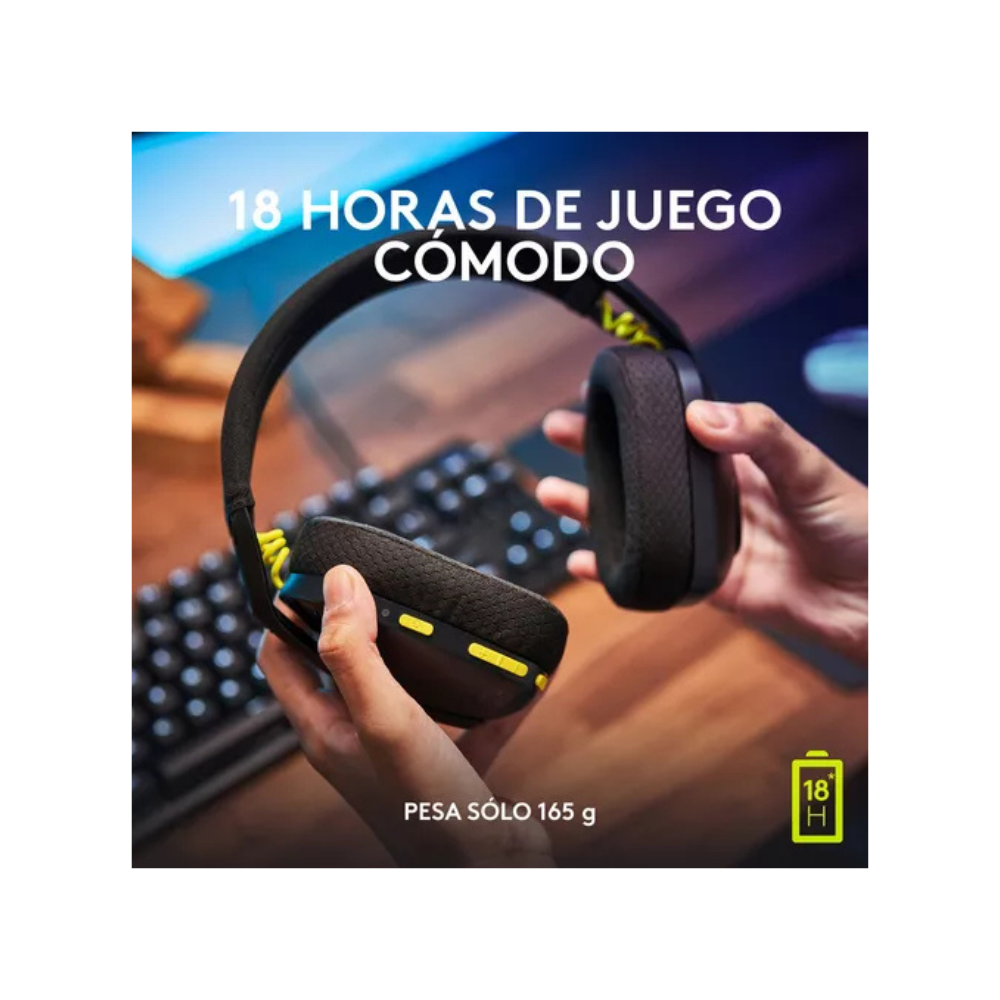 Logitech G435 – Auriculares Inalámbricos LIGHTSPEED | 40 mm | Bluetooth 18 h