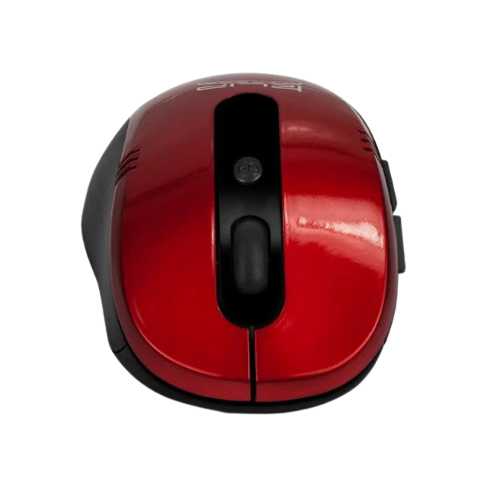 Mouse KlipXtreme KMW-330RD Inalámbrico Óptico 6 Botones Rojo de Uso Diario