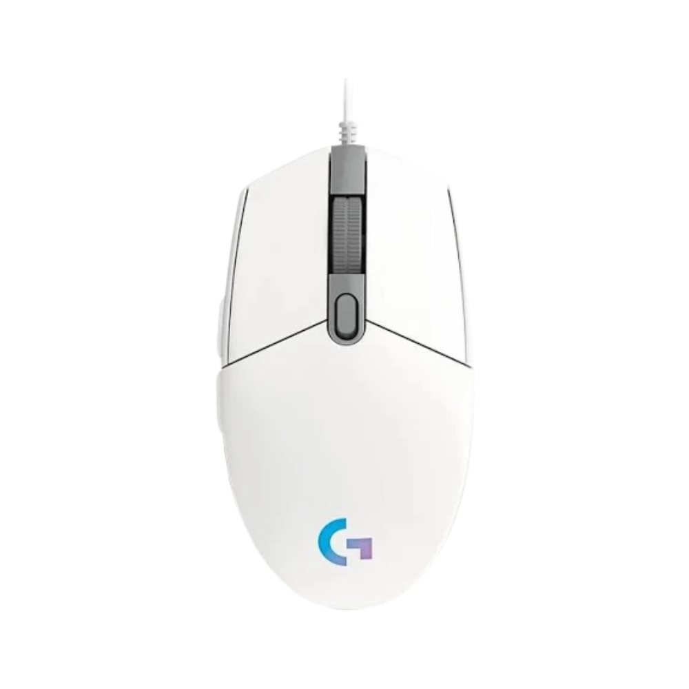 Mouse Gamer Logitech G203 Lightsync RGB Blanco | 8000 DPI | 6 Botones Programables
