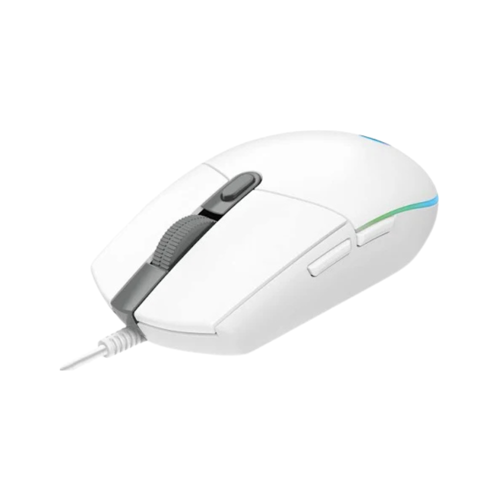 Mouse Gamer Logitech G203 Lightsync RGB Blanco | 8000 DPI | 6 Botones Programables