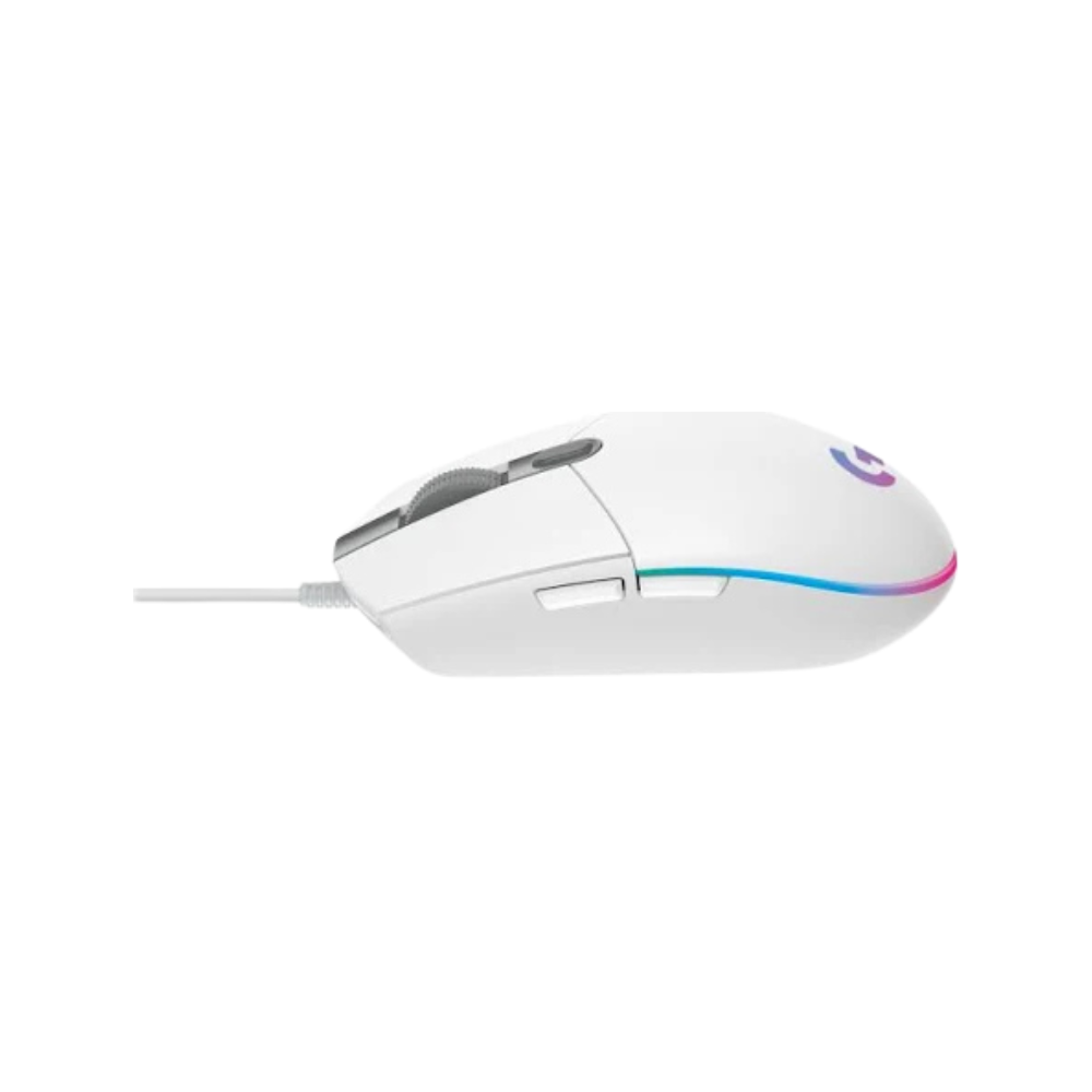 Mouse Gamer Logitech G203 Lightsync RGB Blanco | 8000 DPI | 6 Botones Programables