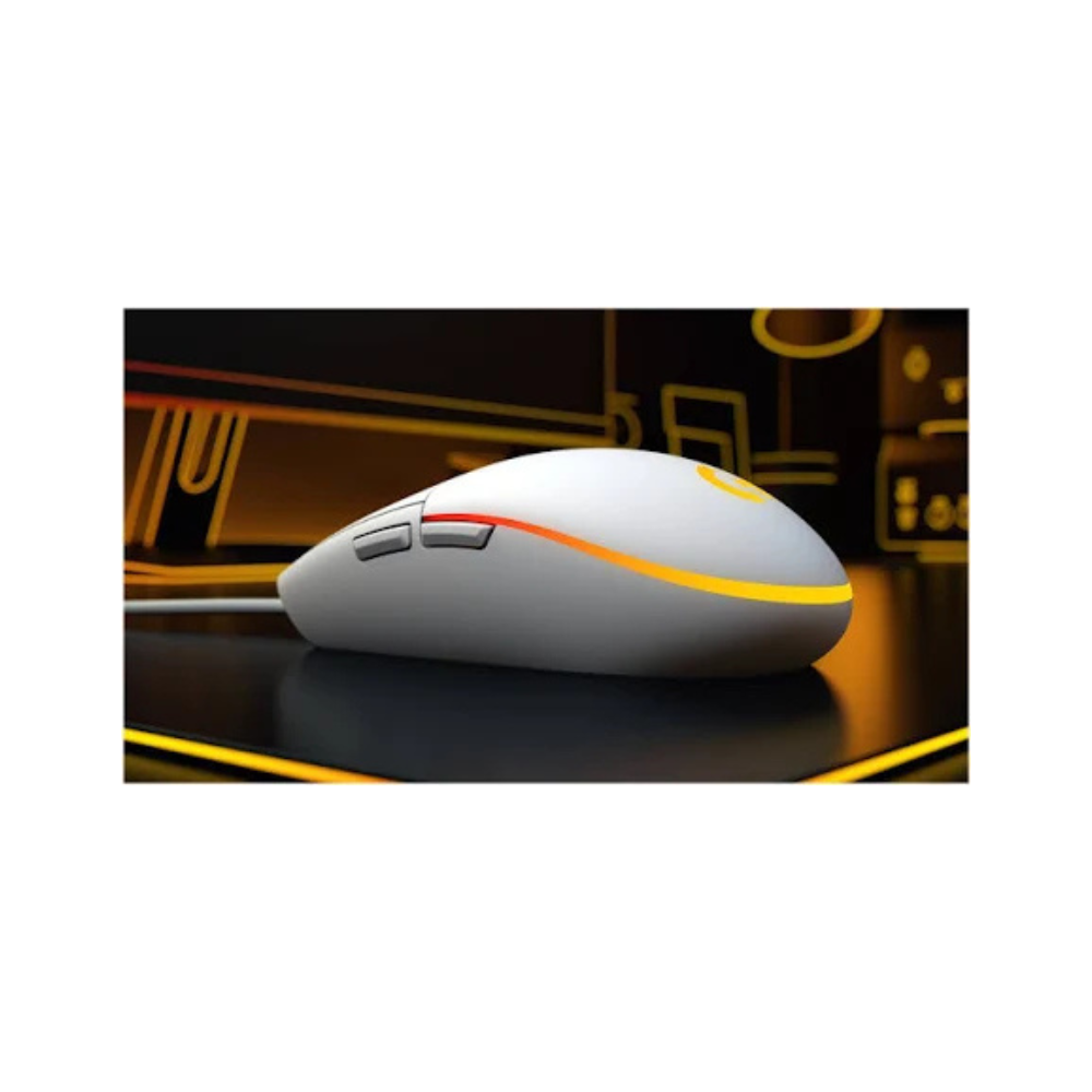 Mouse Gamer Logitech G203 Lightsync RGB Blanco | 8000 DPI | 6 Botones Programables
