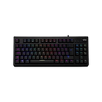 TECLADO QUASAR VG-K387 – Blanco/Negro | RGB Multicolor | Diseño Gamer Compacto