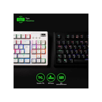 TECLADO QUASAR VG-K387 – Blanco/Negro | RGB Multicolor | Diseño Gamer Compacto
