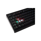 TECLADO QUASAR VG-K387 – Blanco/Negro | RGB Multicolor | Diseño Gamer Compacto