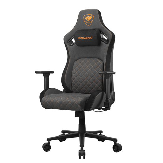 SILLA COUGAR DEFENSOR GRAY F TELA – Ergonómica | Reclinable 155° | Acabado en Tela Premium