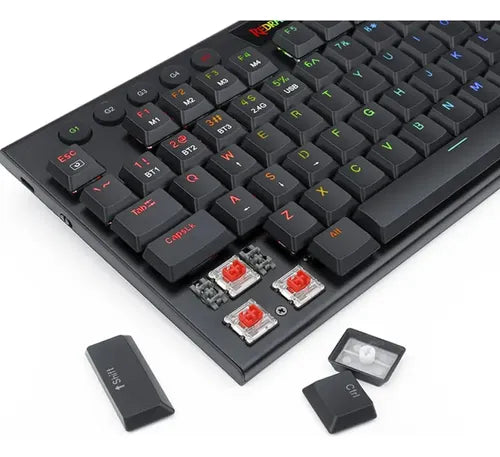TECLADO REDRAGON HORUS K622 TKL ALÁMBRICO – Mecánico Low Profile | RGB | Tenkeyless