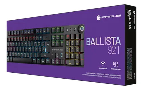 TECLADO PRIMUS BALLISTA 92T WIRELESS – Mecánico | Inalámbrico | Retroiluminado RGB