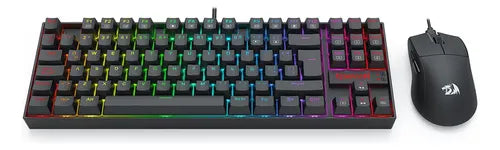 COMBO PERIFÉRICOS REDRAGON – Teclado Mecánico K552 | Mouse Gamer M724 | RGB