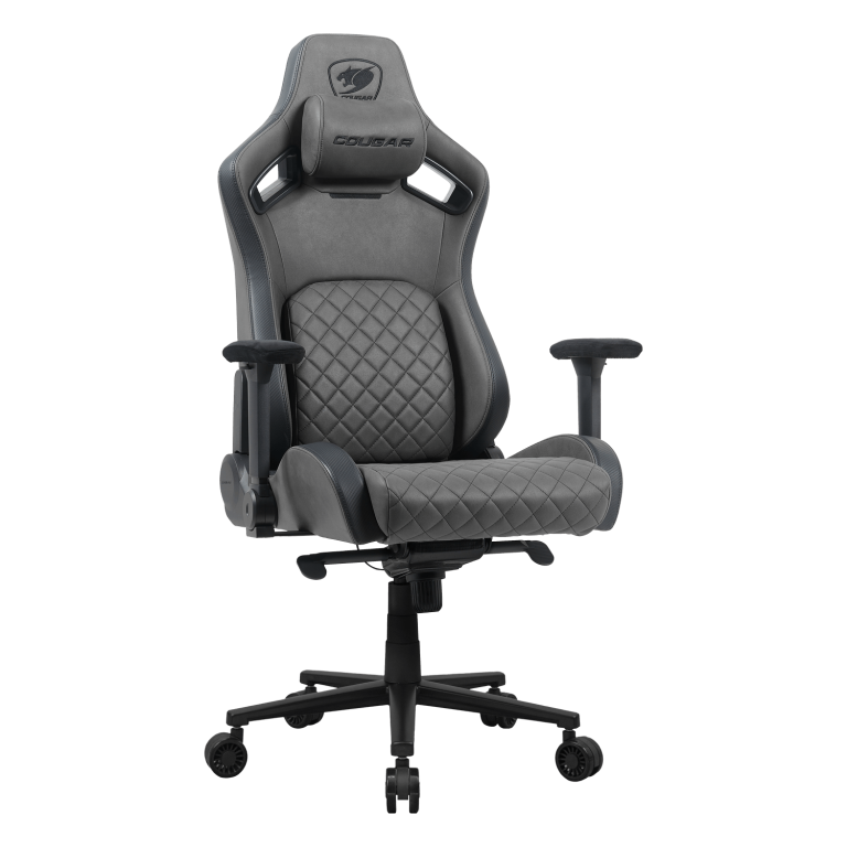 SILLA COUGAR DEFENSOR S JET GRAY F – Ergonómica | Reclinable 155° | Diseño Premium