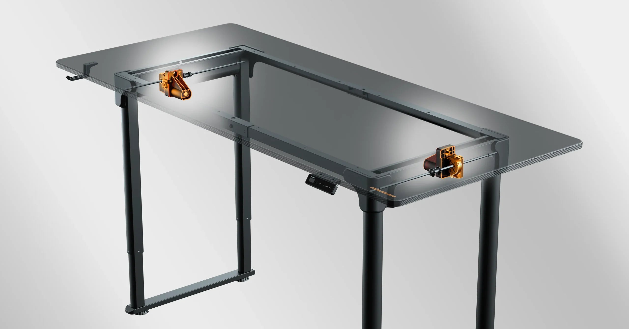 MESA COUGAR E-GRAV - 160 CM | GAMER | AJUSTE DE ALTURA | 2 PRESET CONFIGURABLES