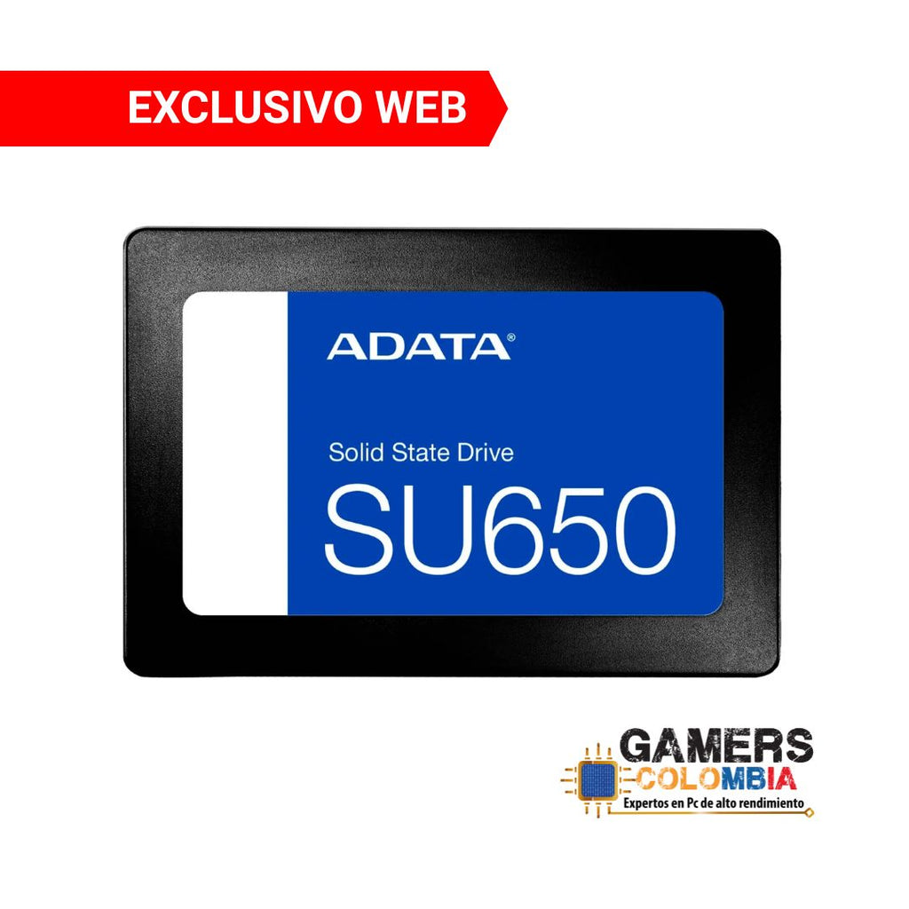 SSD ADATA SU650 512GB – SATA III | Lectura hasta 520 MB/s | Tecnología 3D NAND