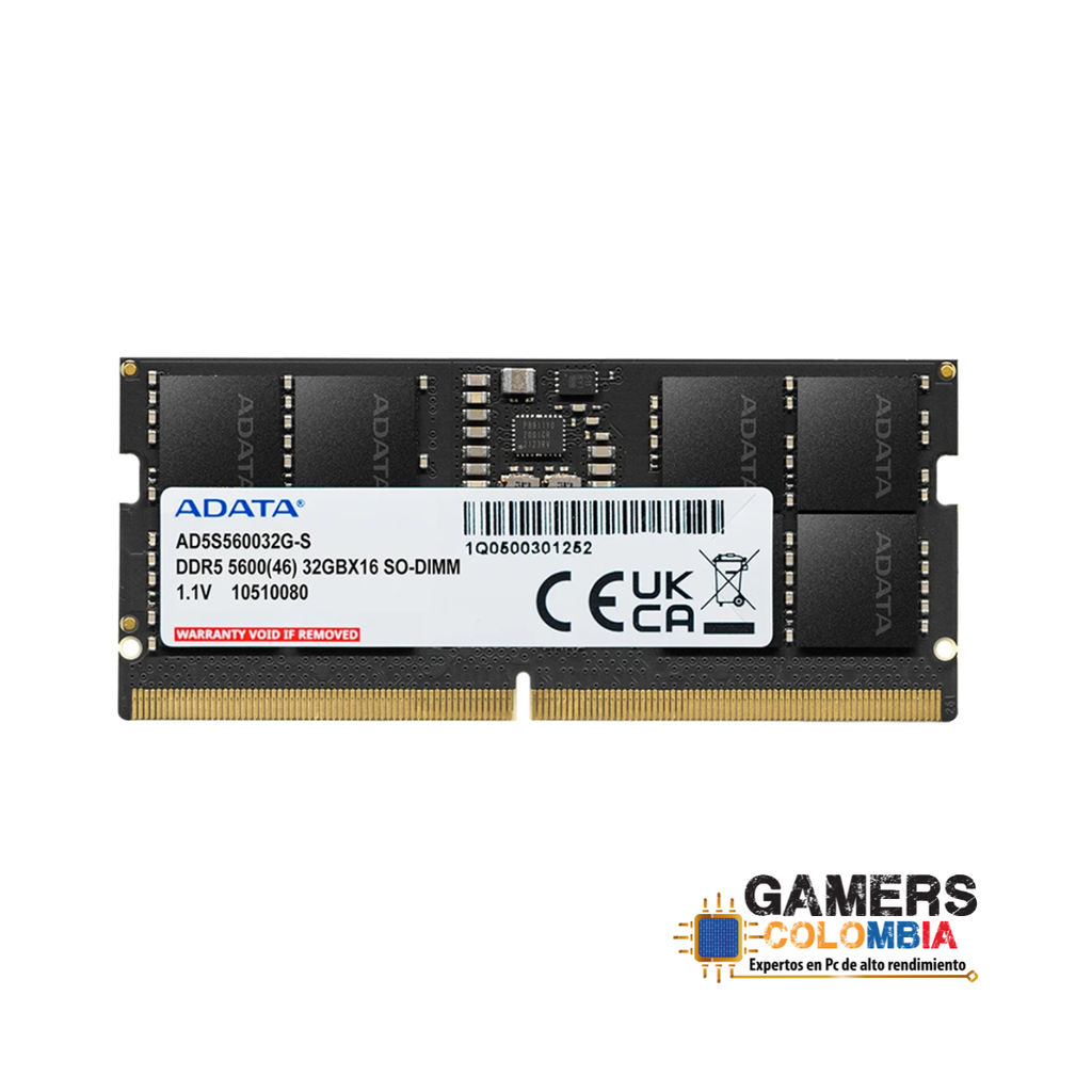MEMORIA ADATA 32GB DDR5 5600MHz PARA PORTÁTIL