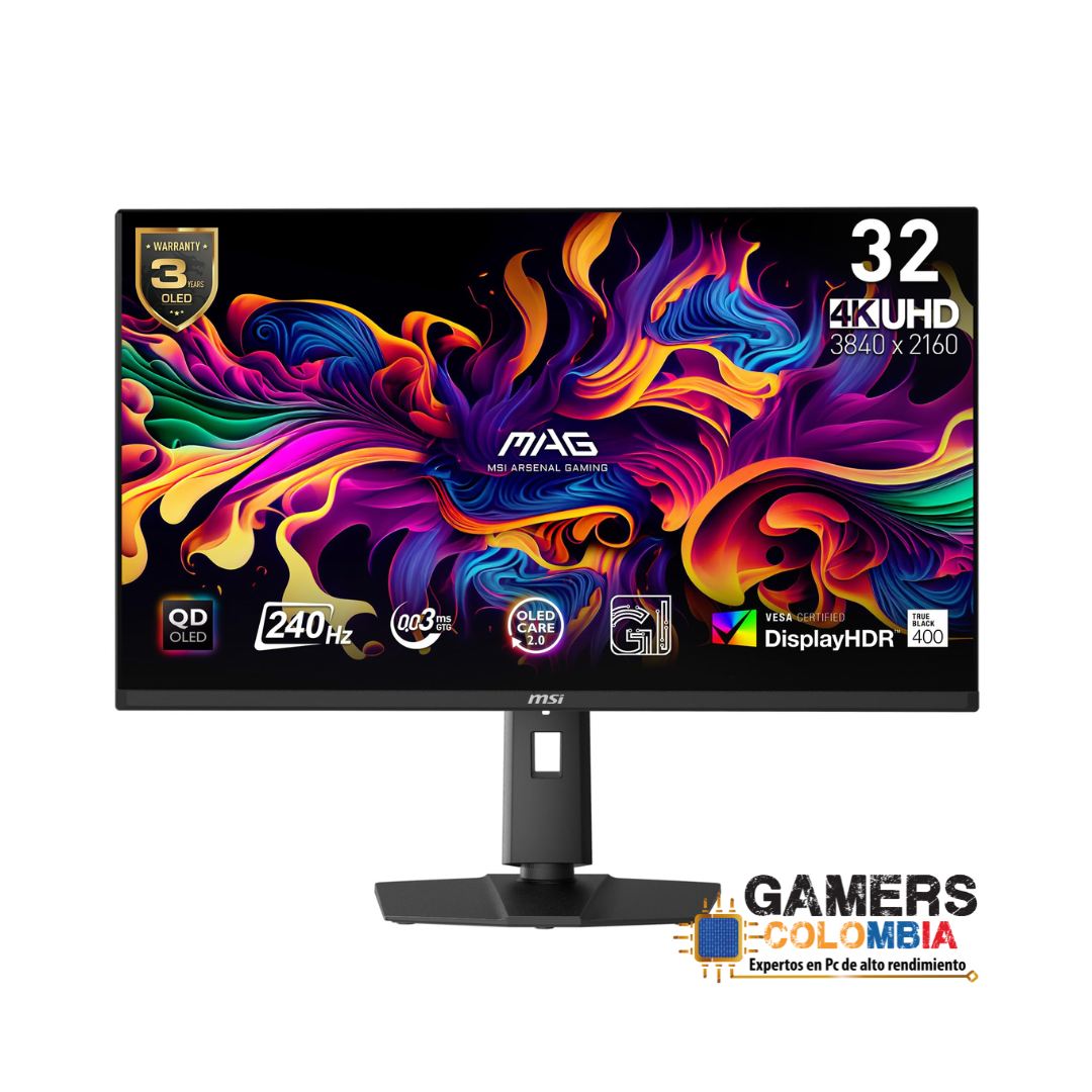 MONITOR MSI MPG 321URX QD-OLED 32” – 4K UHD | 240Hz | QD-OLED | 0.03ms