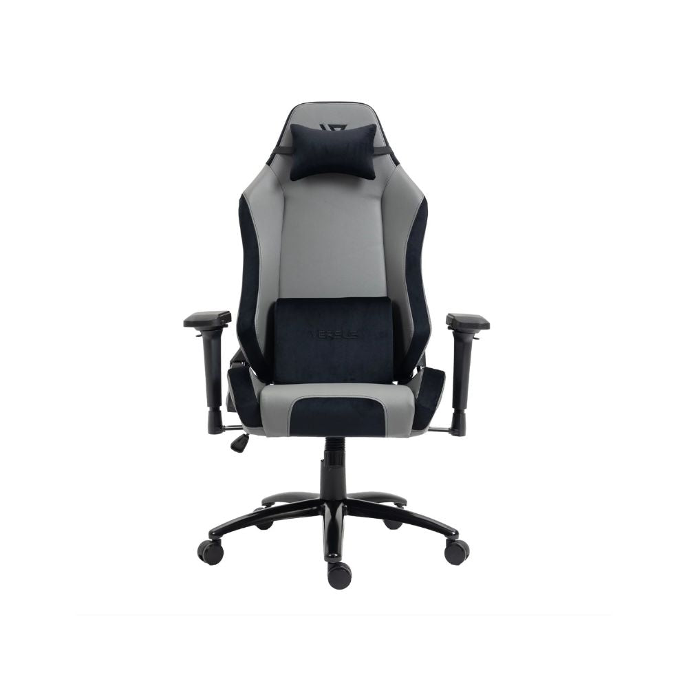 SILLA VERSUS V40 GRIS – Ergonómica | Reclinable 180° | Reposabrazos 4D