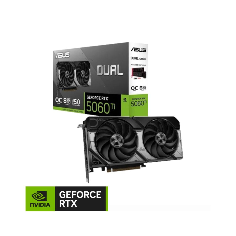 TARJETA DE VIDEO ASUS GeForce RTX 5060 Ti DUAL OC   | 8GB GDDR7 | Dual Fan