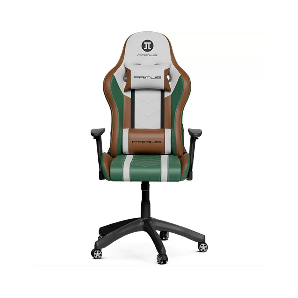 SILLA PRIMUS PCH-103GB GREEN/BROWN – Ergonómica | Reclinable 135° | Reposabrazos Ajustables