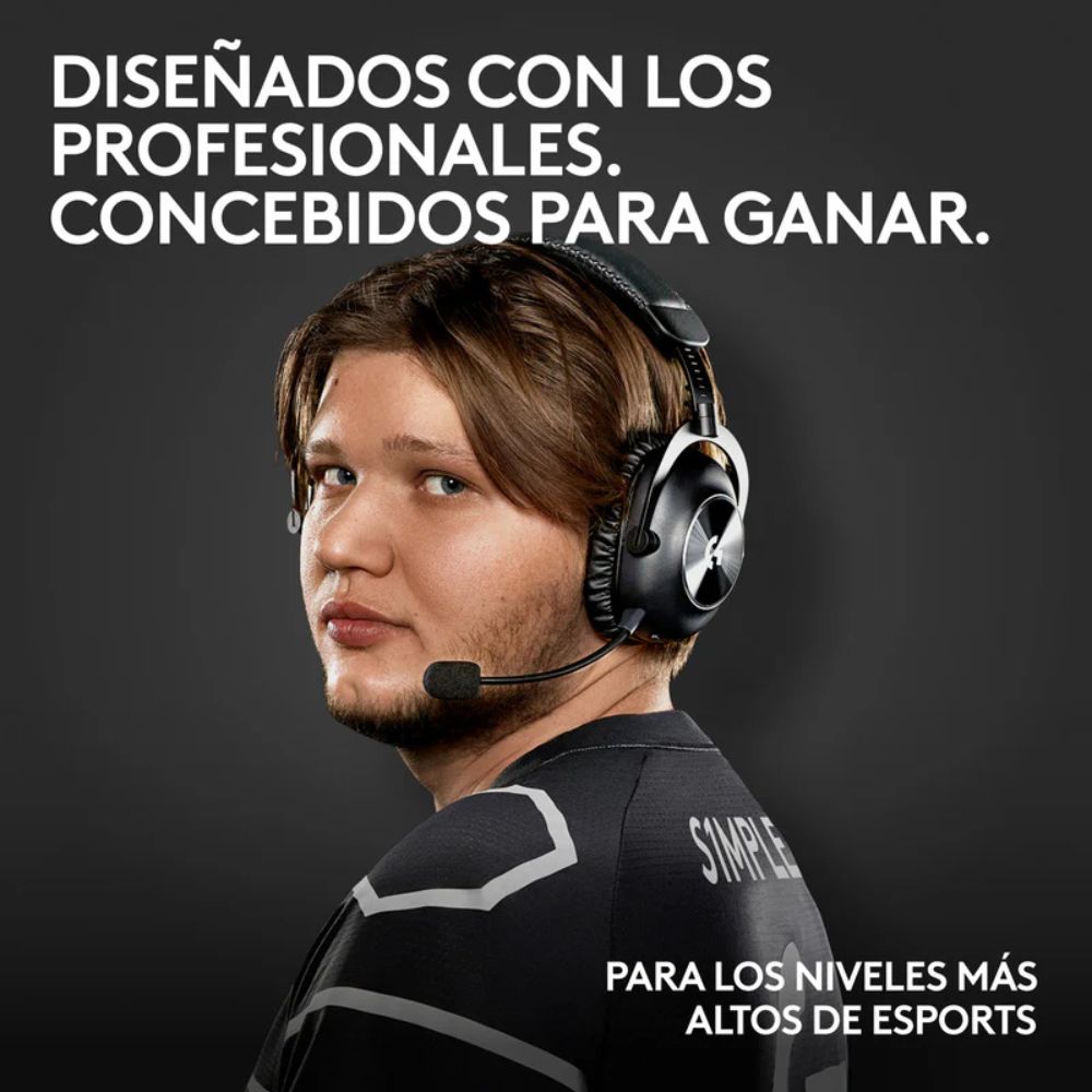 DIADEMA Logitech G Pro X 2 LIGHTSPEED NEGRA | Inalámbrica LIGHTSPEED | Audio 7.1 | Drivers de Grafeno