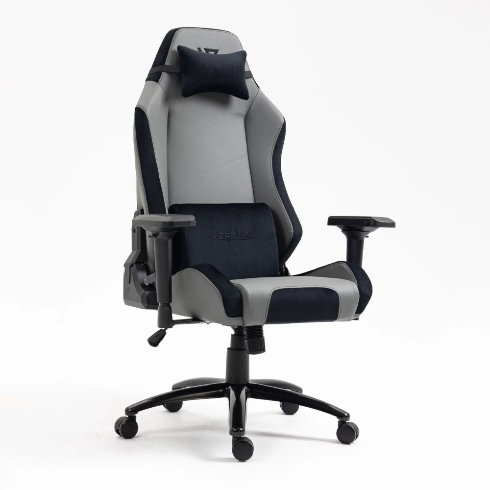 SILLA VERSUS V40 GRIS – Ergonómica | Reclinable 180° | Reposabrazos 4D