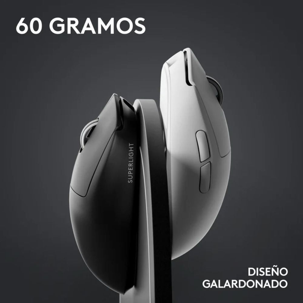 MOUSE Logitech PRO X SUPERLIGHT 2 | Mouse Gamer Inalámbrico | Ultra Liviano | Sensor HERO 2