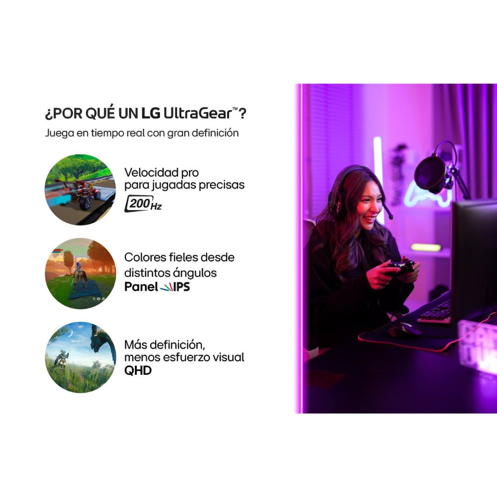 MONITOR LG UltraGear 27G610A – Panel IPS | QHD 2K | 200Hz | 27”