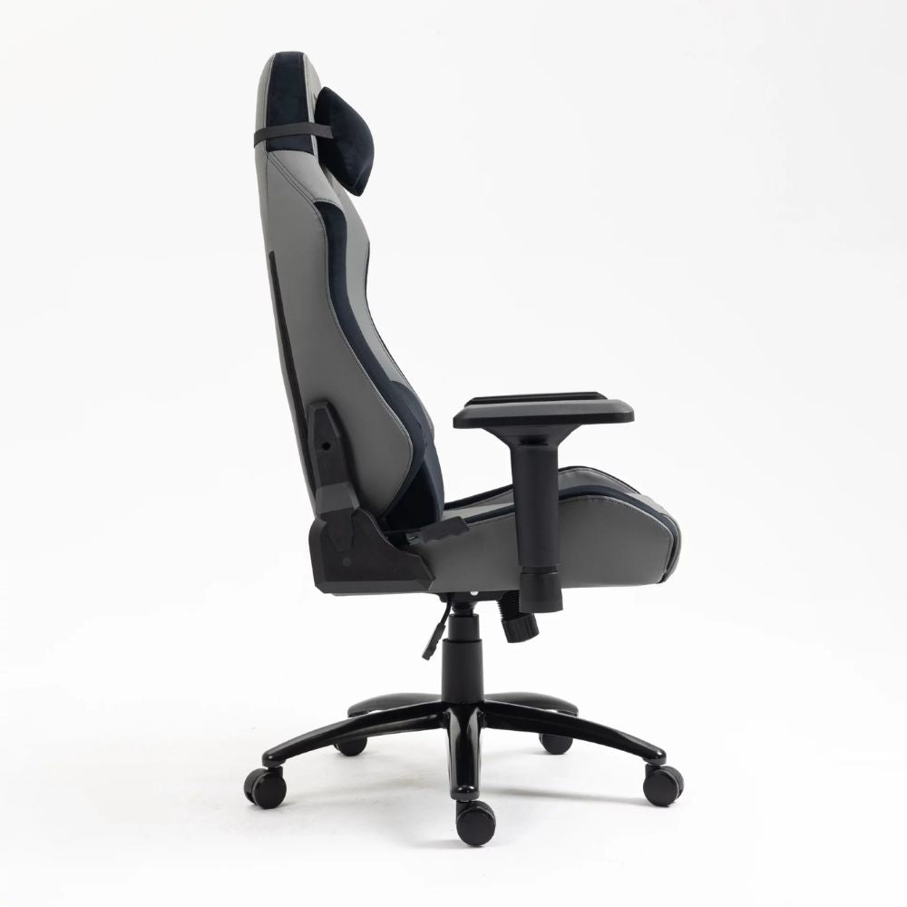 SILLA VERSUS V40 GRIS – Ergonómica | Reclinable 180° | Reposabrazos 4D