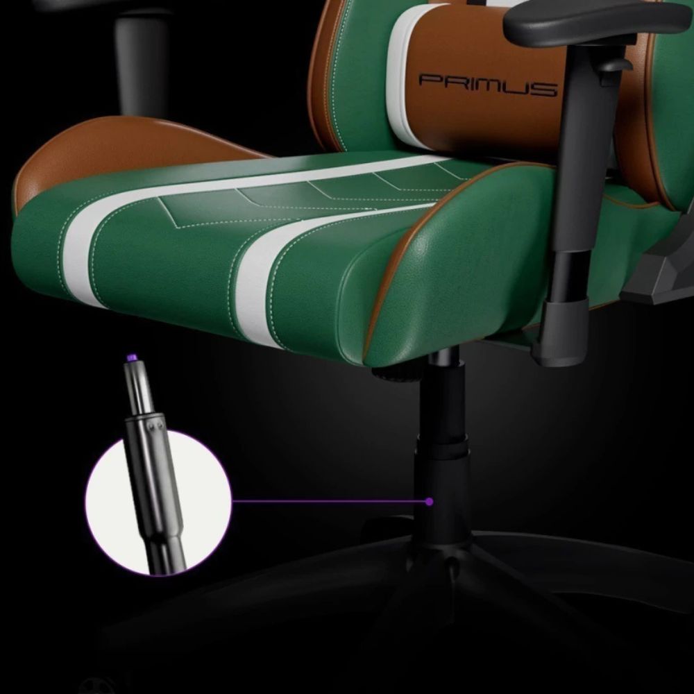 SILLA PRIMUS PCH-103GB GREEN/BROWN – Ergonómica | Reclinable 135° | Reposabrazos Ajustables