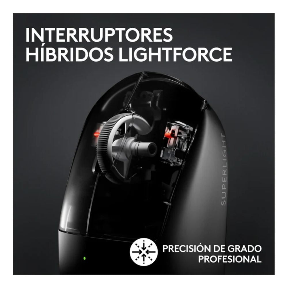 MOUSE Logitech PRO X SUPERLIGHT 2 | Mouse Gamer Inalámbrico | Ultra Liviano | Sensor HERO 2