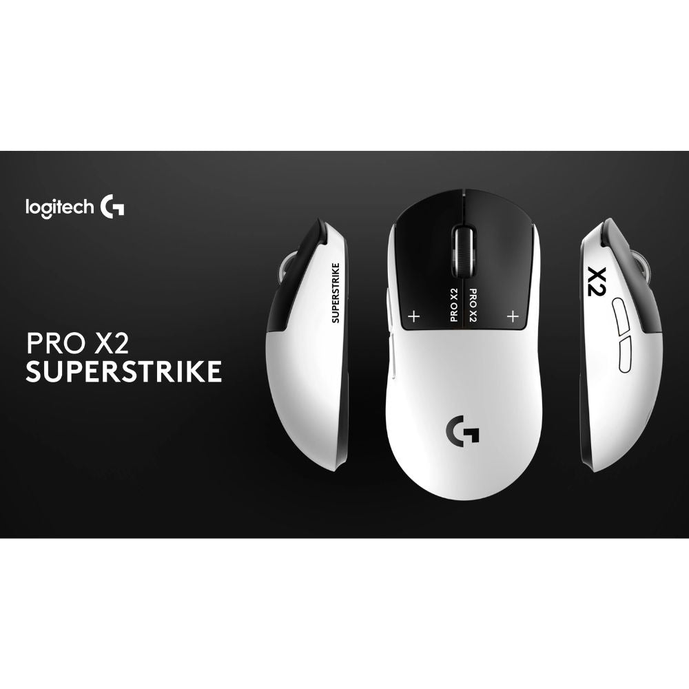 MOUSE Mouse Logitech Pro X2 Superstrike | Inalámbrico LIGHTSPEED | Sensor HERO 2 | Tecnología SUPERSTRIKE