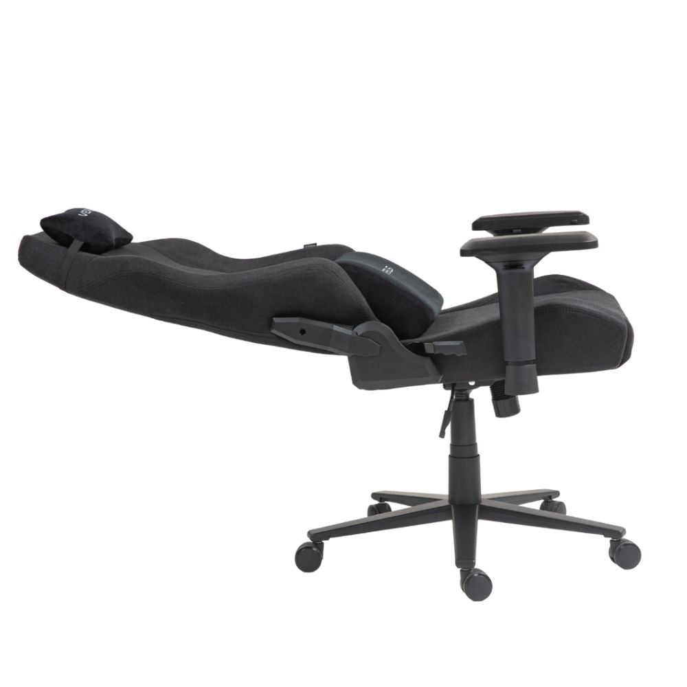 SILLA VERSUS V40 NEGRA TELA – Ergonómica | Reclinable 180° | Reposabrazos 4D