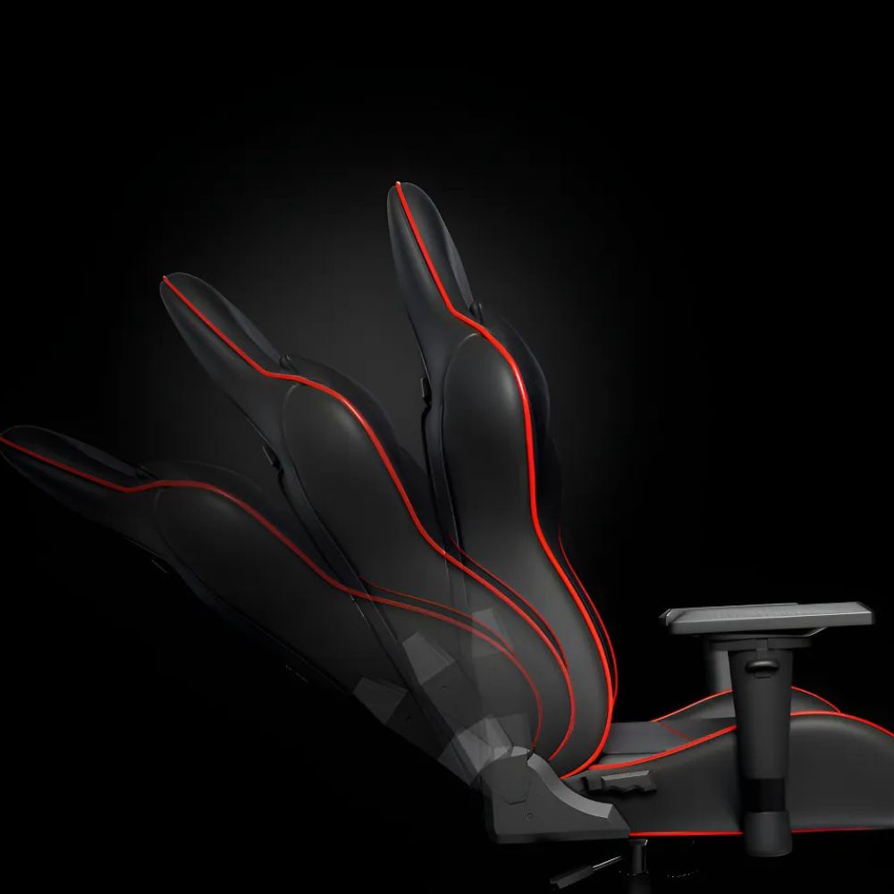 SILLA PRIMUS THRONOS 200S NEGRA/ROJA – Ergonómica | Reclinable 135° | Reposabrazos 4D