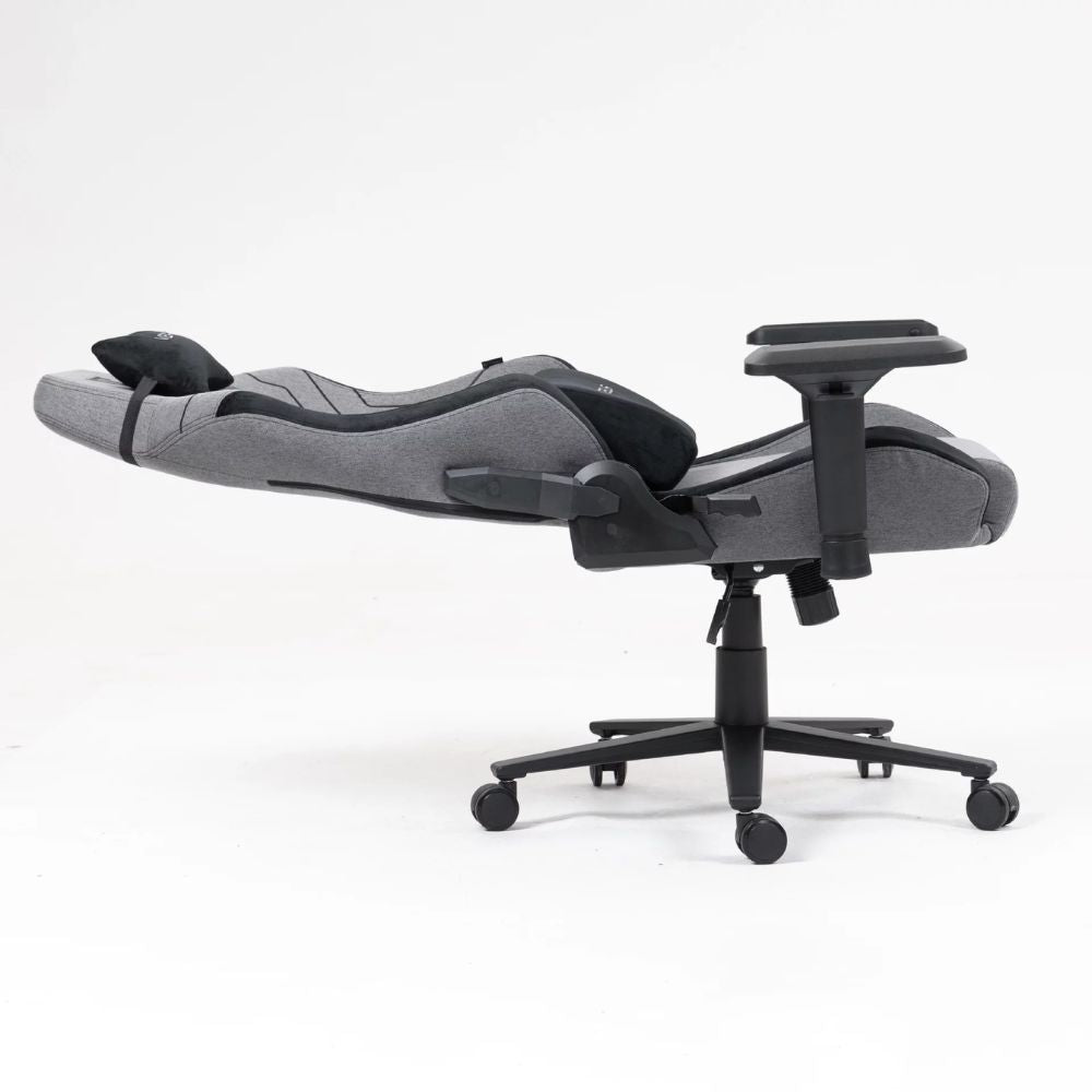 SILLA VERSUS V40 GRIS – Ergonómica | Reclinable 180° | Reposabrazos 4D